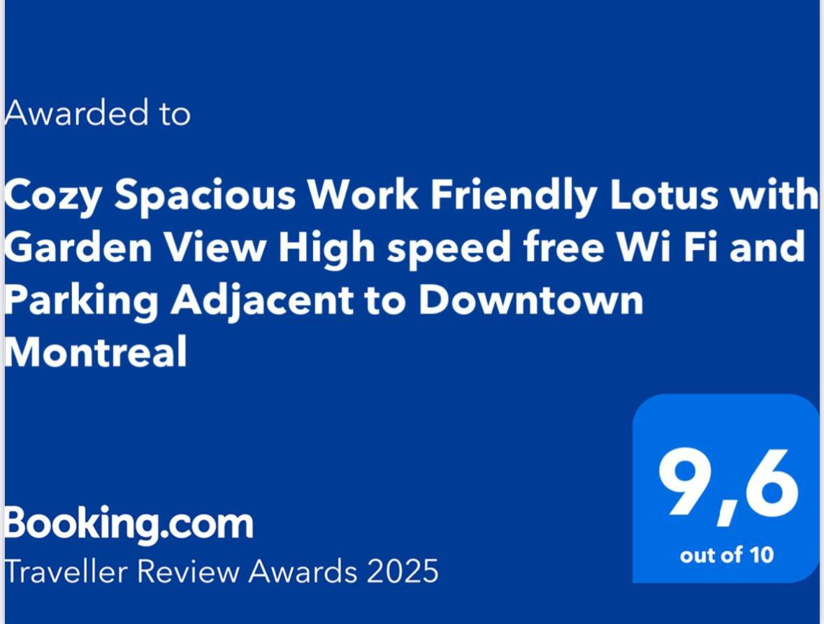 Cozy Spacious Work Friendly Lotus With Garden View High Speed Free Wi Fi And Parking Adjacent To Downtown مونتريال المظهر الخارجي الصورة